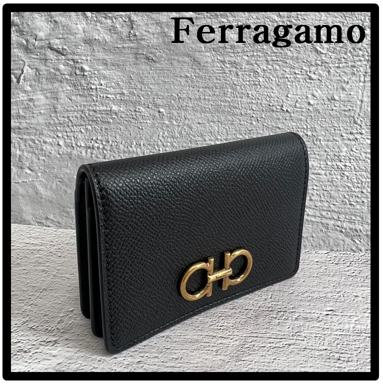 ★関税込★Ferragamo★ガンチーニ 名刺入れ カードケース★