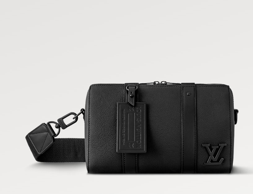 Louis Vuitton バッグ《City》ブラック レザー ロゴ 直営店
