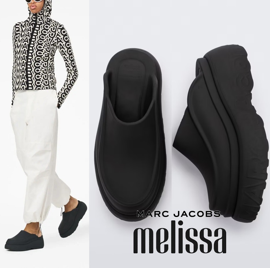 Melissa追跡付/送料込 Marc Jacobs厚底プラットクロッグサンダル