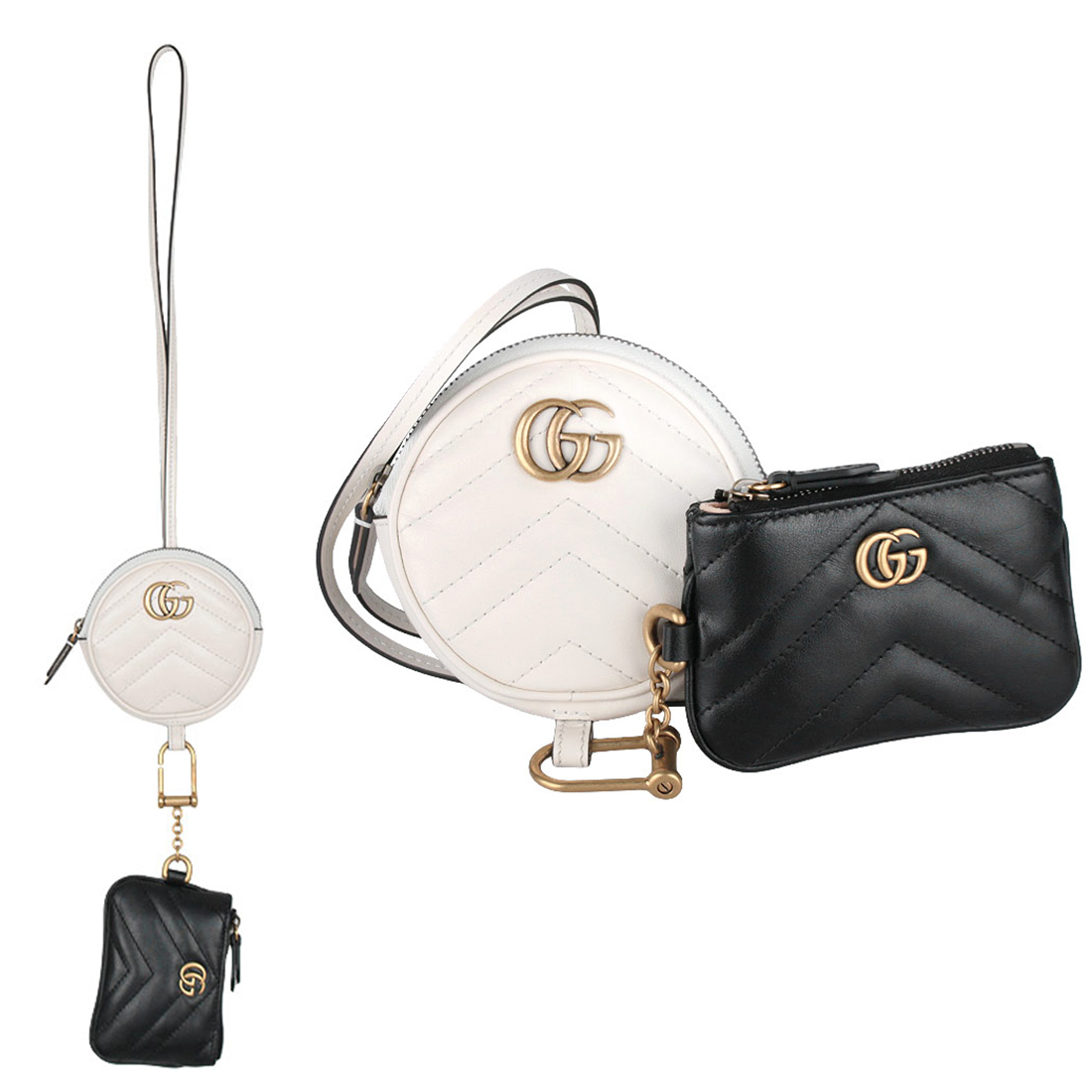 関税負担なし☆GUCCI GGマーモント コインケース＆キーケース