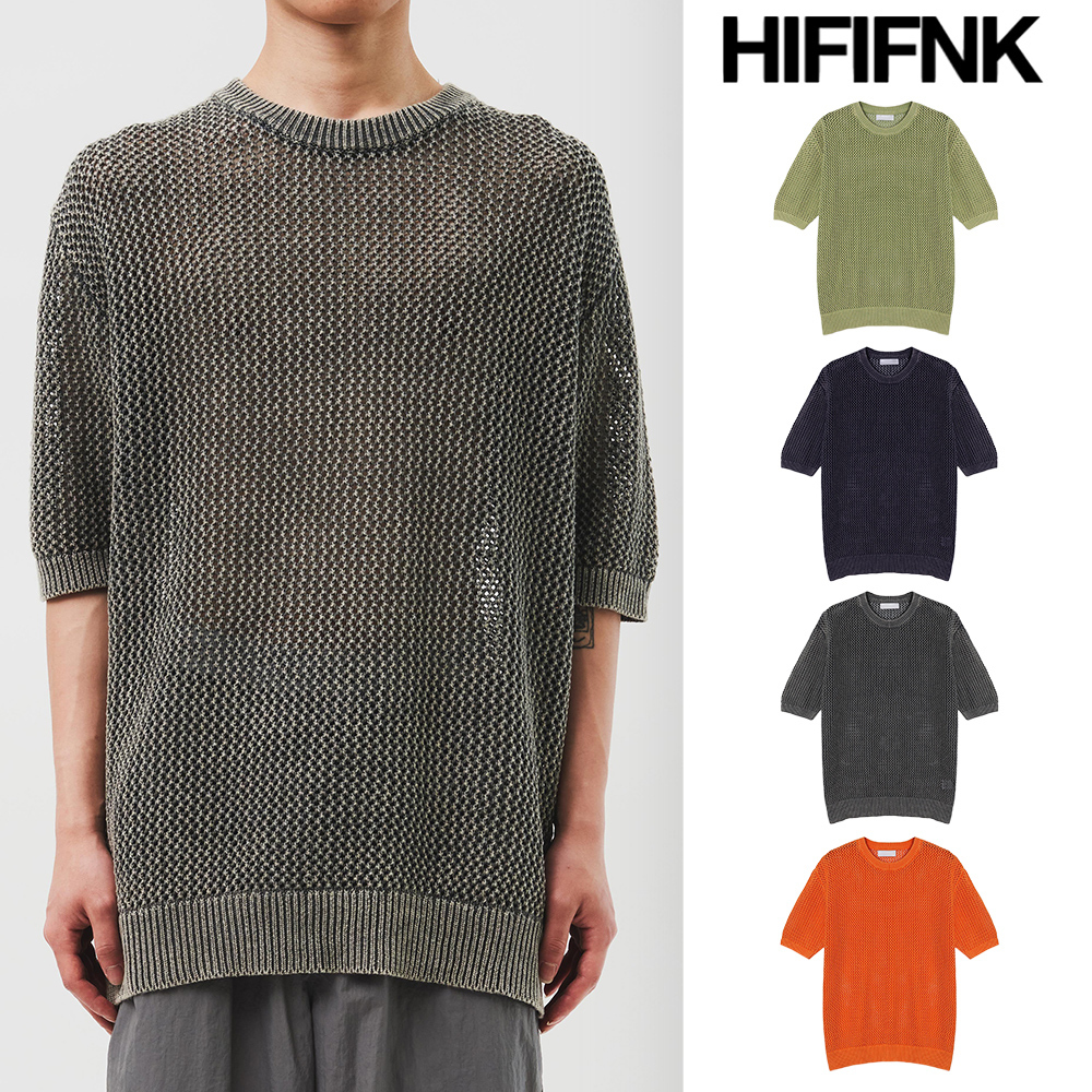 【HI FI FNK】Darte Pigment Fisher Knit