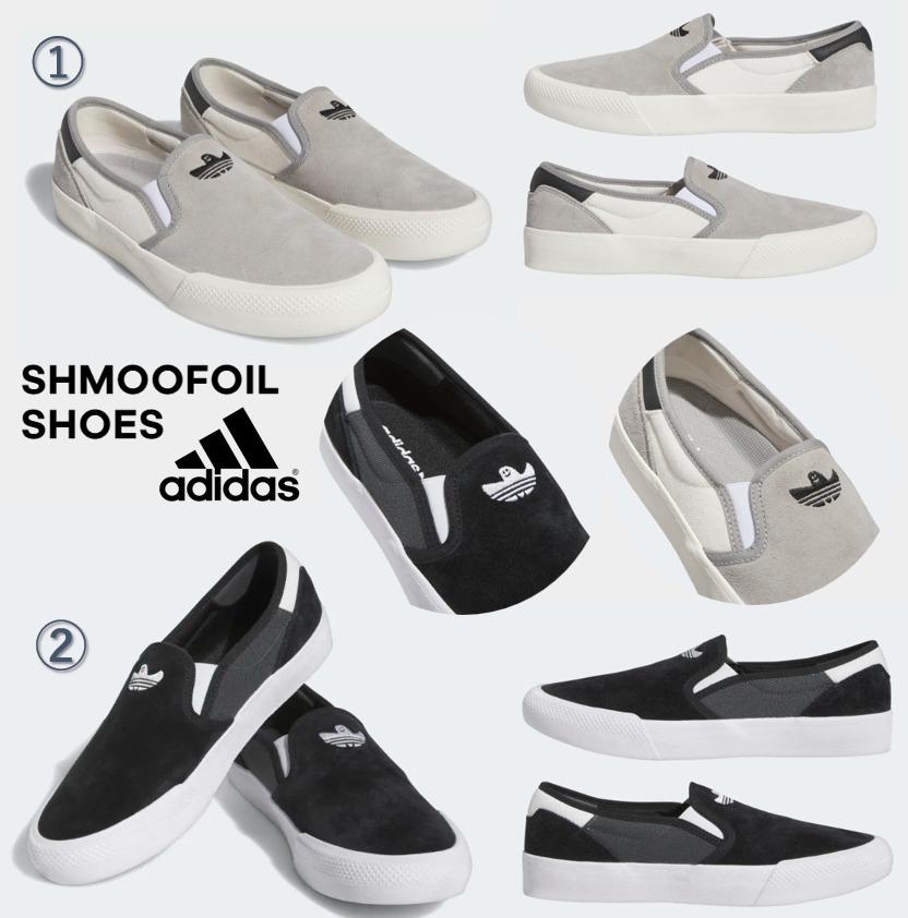 最新☆メンズスリッポン☆アディダスSHMOOFOIL SHOES 選べる２色
