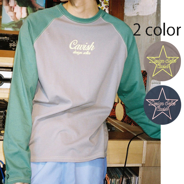 Tシャツ・カットソー CAVISH RAGLAN STAR LOGO LS TEE BUK264