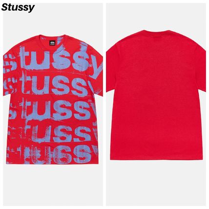 STUSSY More T-Shirts Street Style U-Neck Short Sleeves Logo Skater Style T-Shirts