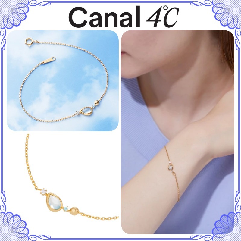 大人気!! Canal 4℃ 「Blue」スカイブルートパーズ ブレスレット