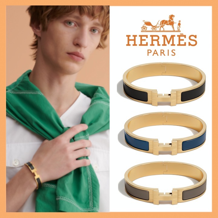 HERMES エナメルブレスレット ファン 《クリックH》 - アクセサリー HERMES エナメルブレスレット ファン 《クリックH》 - アクセサリー