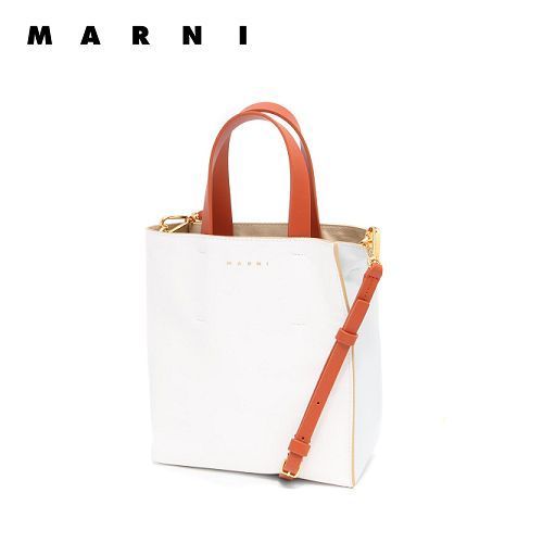 ☆MARNI☆ MUSEO Soft Mini 2wayバッグ LILY WHITE/CLOUD/CANYON