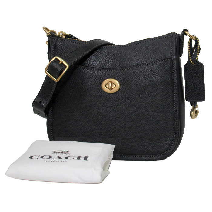国内即送 COACH レザー チェイス クロスボディー 19 CC390