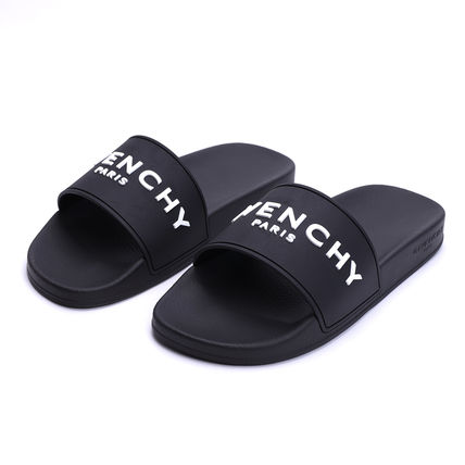 GIVENCHY Shower Sandals Unisex Street Style Shower Shoes Logo Shower Sandals