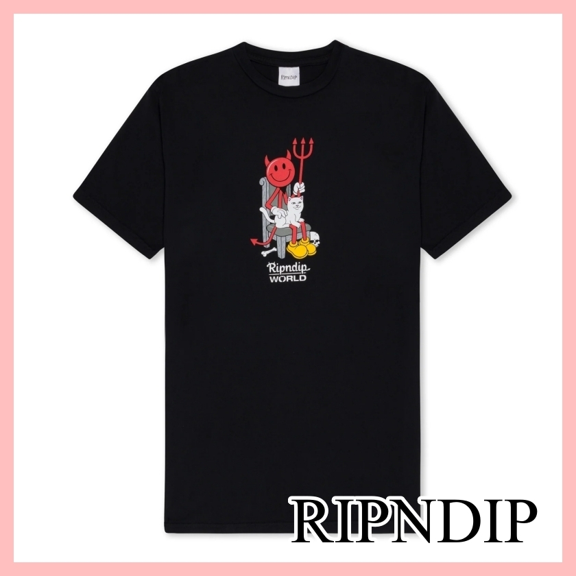 RIPNDIP DEVILMAN NERM Tシャツ 半袖 ロゴ Black 送料込み