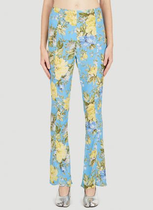 【Acne Studios】 Paijaプリントフレアパンツ Paija printed flared pants in grey - Acne Studios | Mytheresa