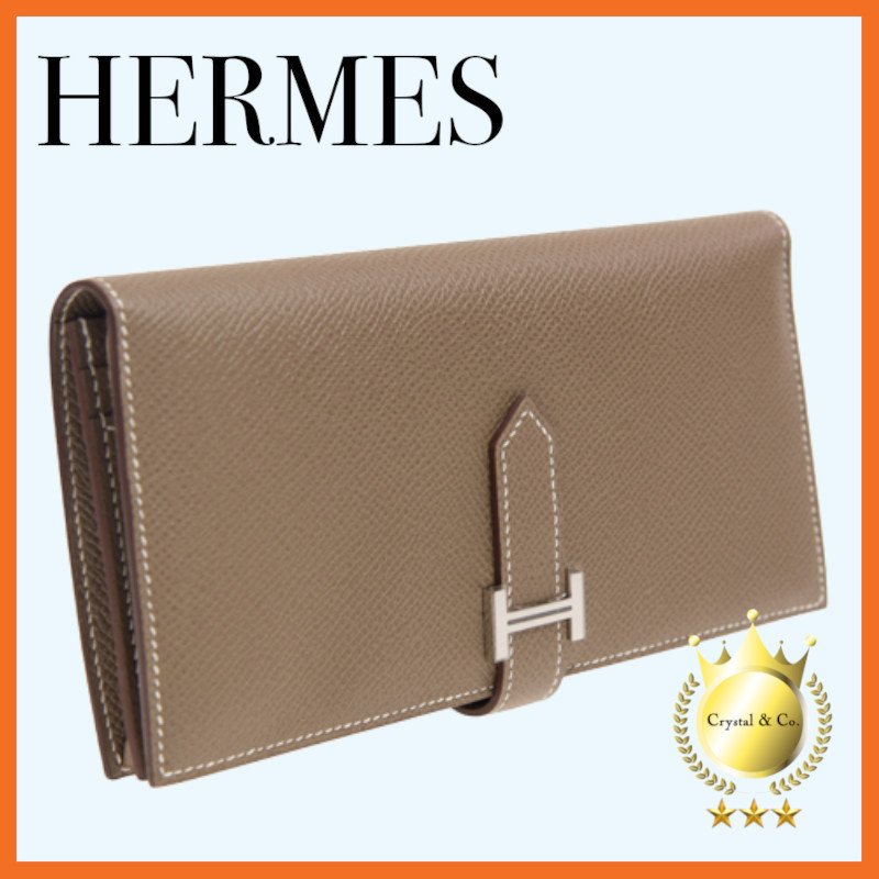 他カラーも◎】HERMES (エルメス) □ ベアン ロング 財布
