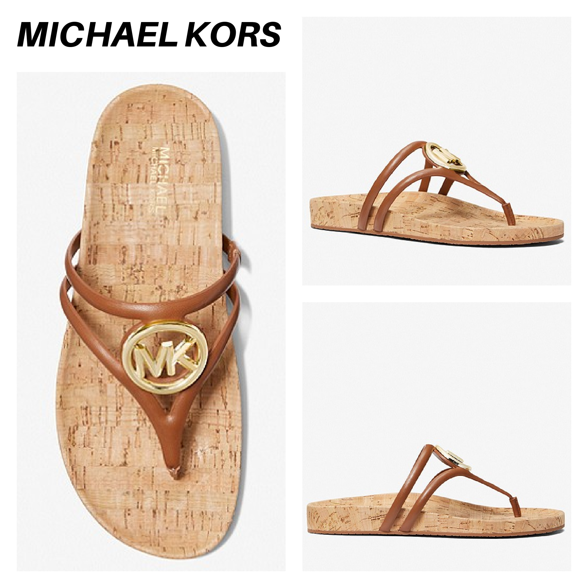 【Michael Kors】☆サンダル☆ Hampton Leather Sandal