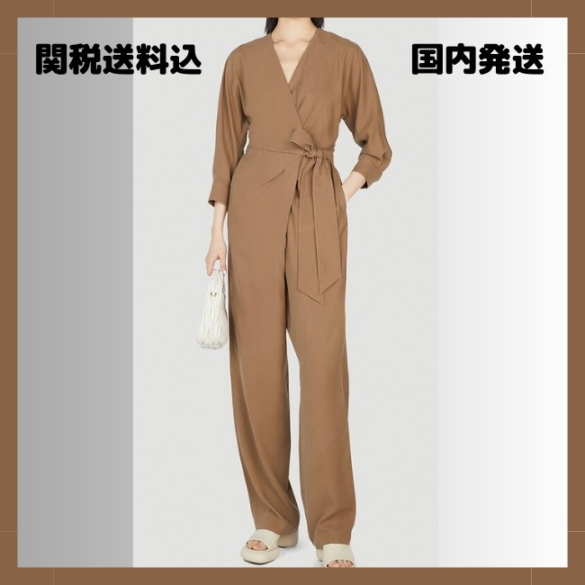 【MAX MARA】GATTONI ピュア シルク クロス ジャンプスーツ