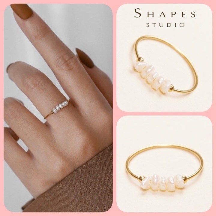 NY発！【送料無料】ミニバンドリング 淡水 Shapes Studio