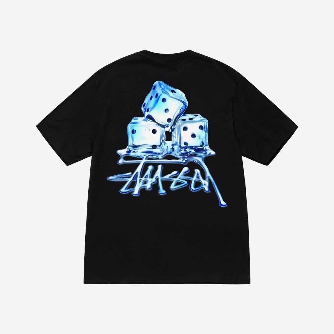 【STUSSY】 Melted T-Shirt Black