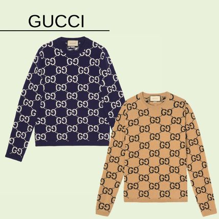 GUCCI Sweaters GG wool jacquard sweater