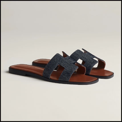 ブルー（青）系 HERMES Oran(エルメス オラン) サンダル