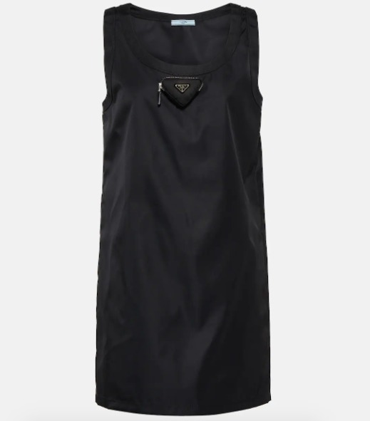 PRADA*ノースリーブ トライアングルロゴ入ナイロンワンピース PRADA*ノースリーブ トライアングルロゴ入ナイロンワンピース