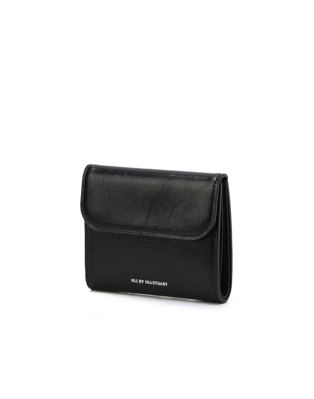 JILLSTUART]☆LOGO CRACK LEATHER HALF WALLET (JILLSTUART