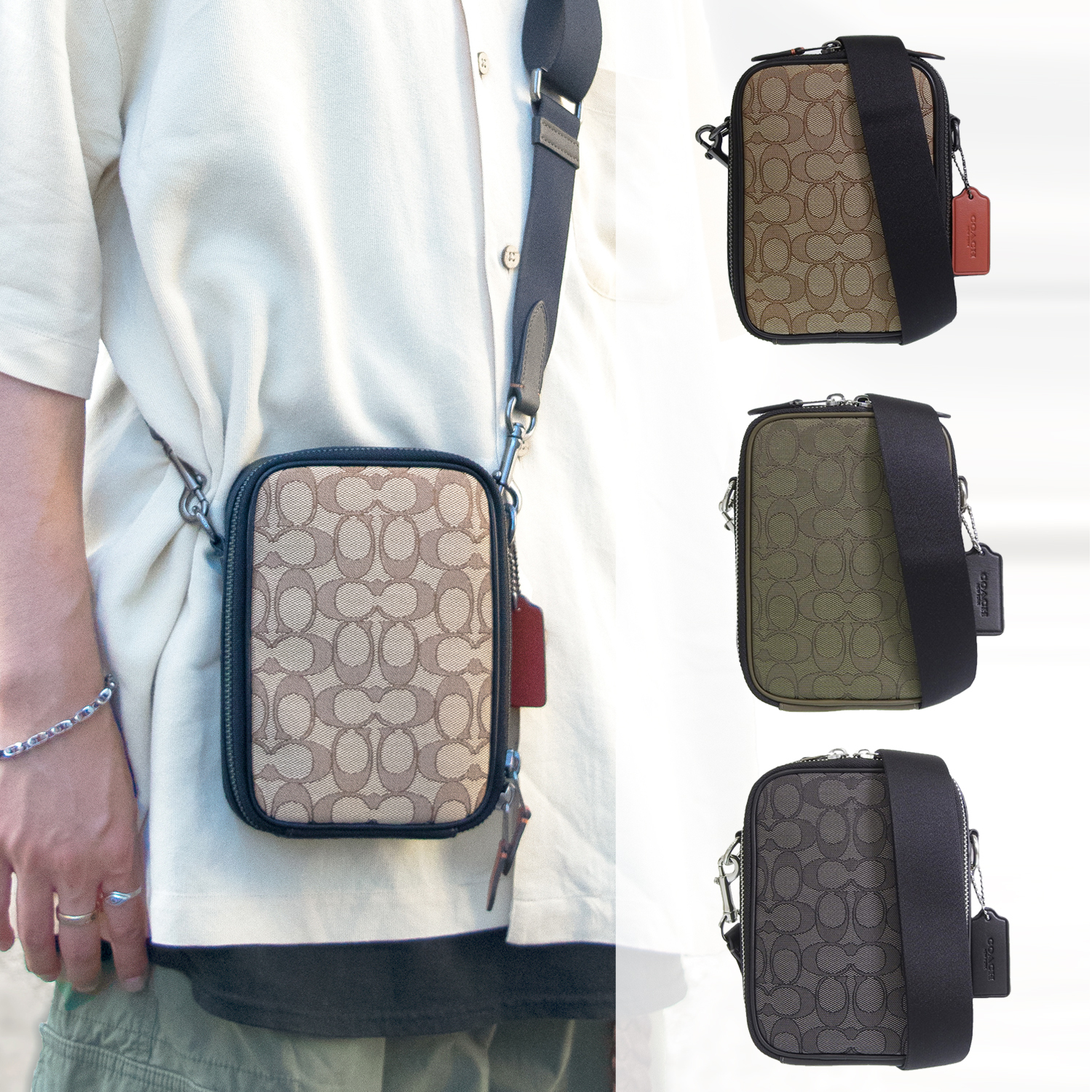 COACH コーチ STANTON ショルダー バッグ【送料0/国内即発】