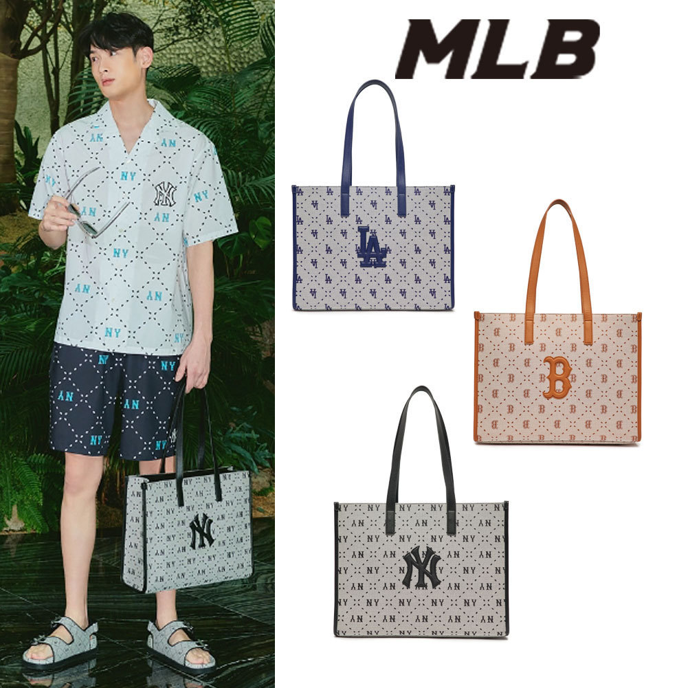 ◆MLB◆BIG DIA MONOGRAM JQ LARGE TOTE BAG 送料税込 韓国発