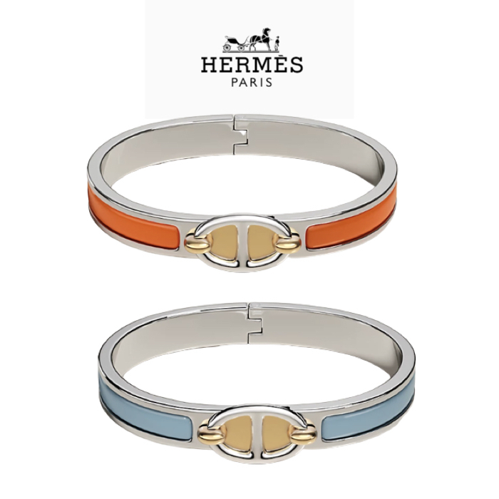 HERMES*アンカー チェーン ミニ Clic パラジウム ブレスレット