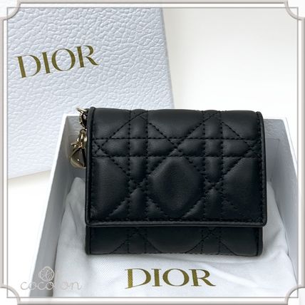 Dior LADY DIOR(ディオール レディ ディオール) 折りたたみ財布 