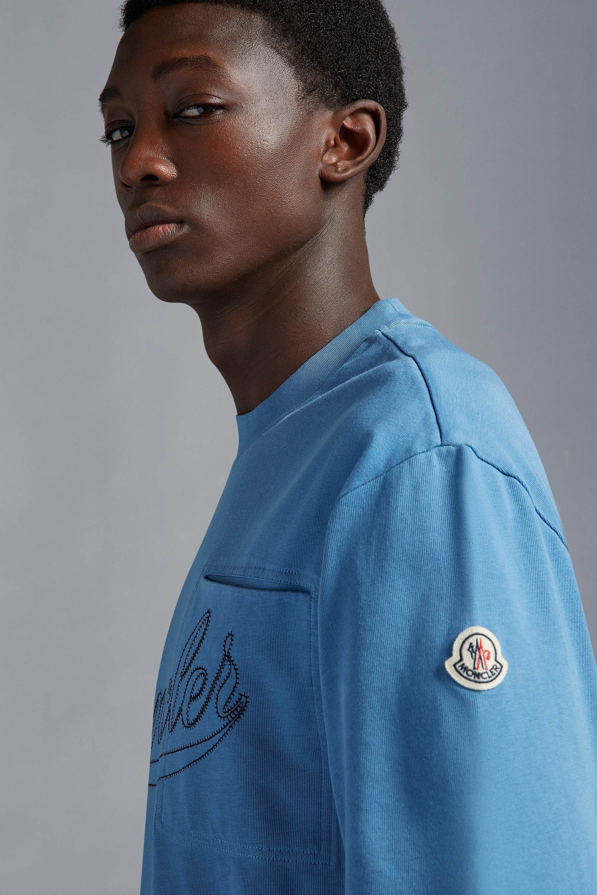 MONCLER】Tシャツ コットン クルーネック ショートスリーブ