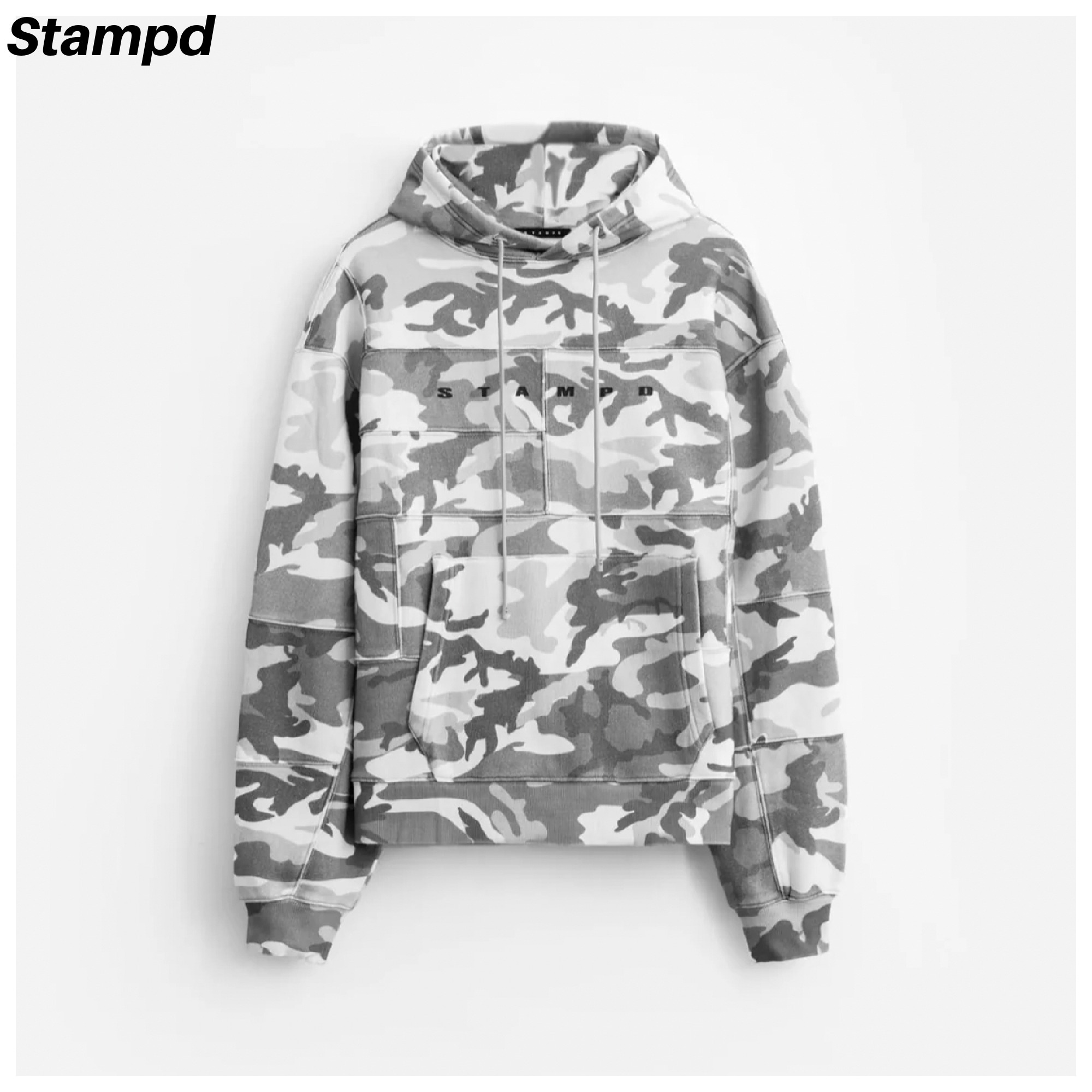 【STAMPD】CAMO PATCHWORK HOODIE