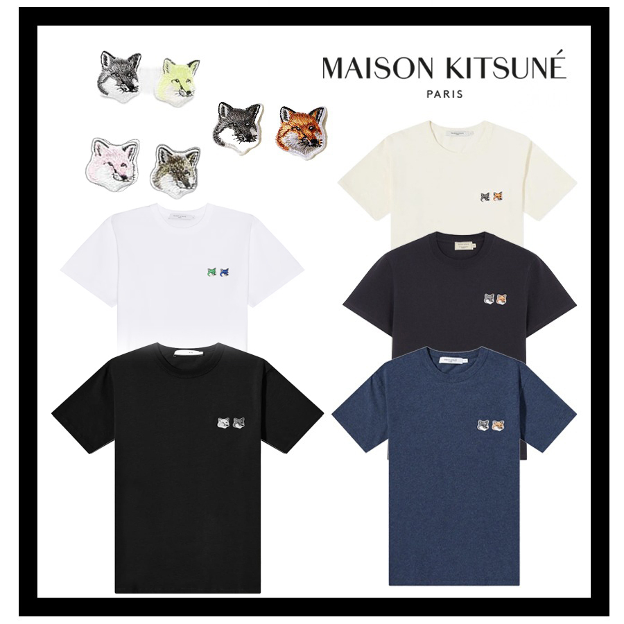 MAISON KITSUNE メゾンキツネ ダブルフォックスヘッド Tシャツ