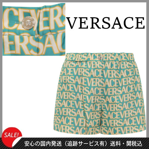 【VERSACE】オールオーバーシルクショートパンツ★送料関税込
