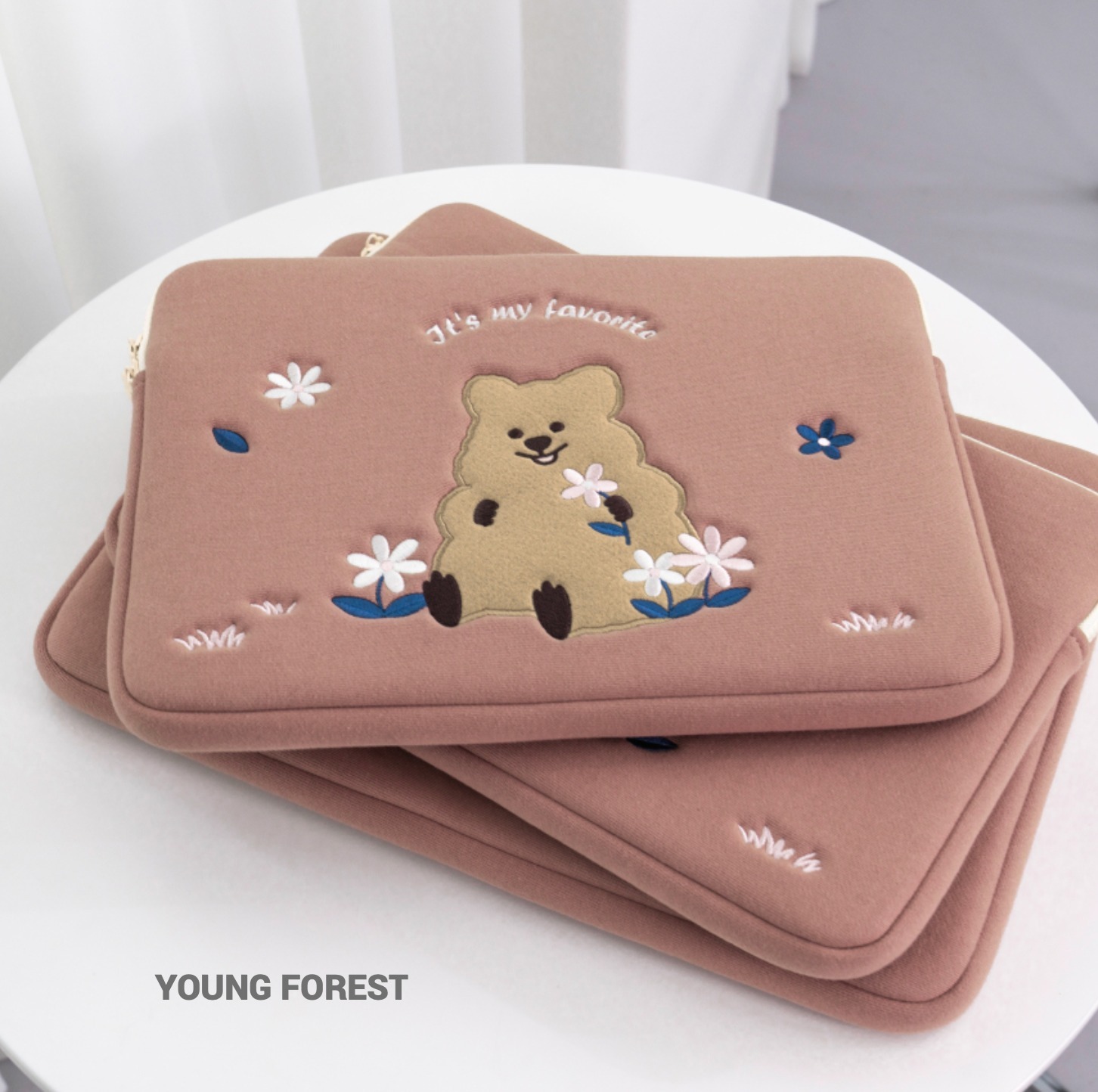 韓国【YOUNG FOREST】Favorite クォッカ PCポーチ 13inch