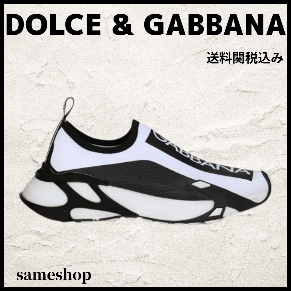 DOLCE & GABBANA スニーカー Two-Tone Fabric Fast Slip Ons