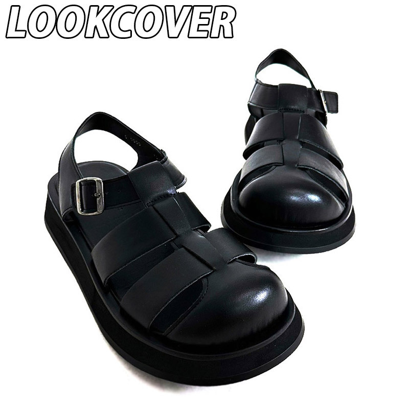 ★LOOKCOVER★ 大人気 メンズ グルカサンダル / 3.5cm