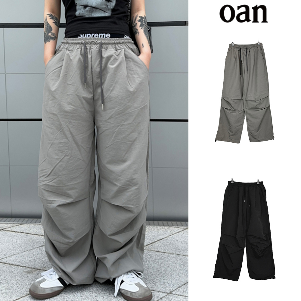 【oan】(Unisex) Parachute String Pants