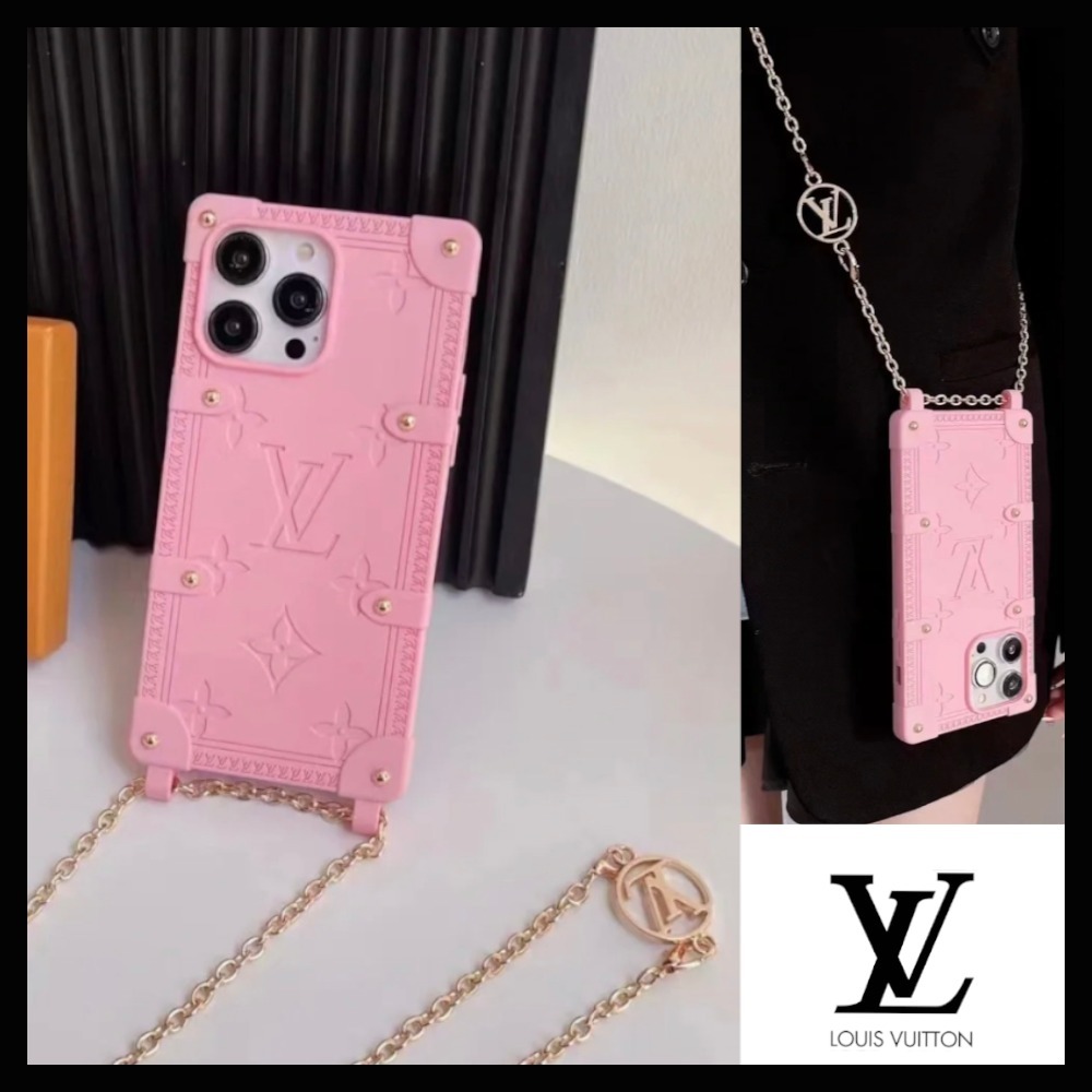 今年の新作から定番まで！ LOUIS VUITTON ピンク新品 リ・トランクiPhone14pro iPhoneアクセサリー