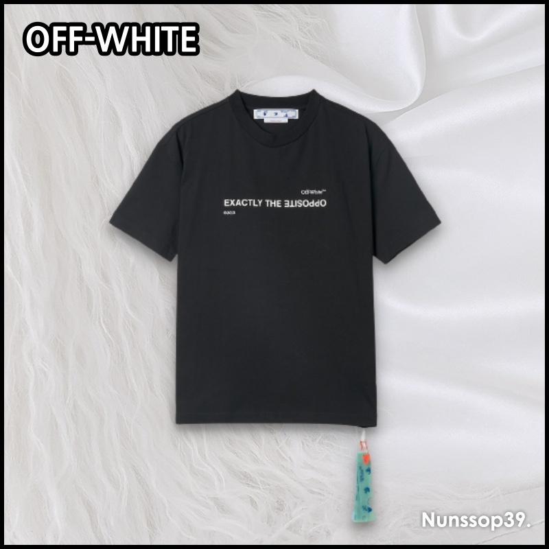 《OFF-WHITE》 OWAA089S23JER008 1032 OPPOSITE LOGO T SHIRT
