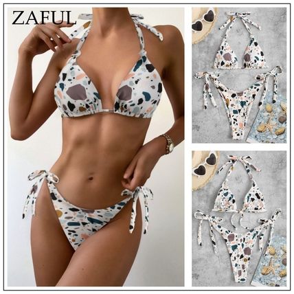 【ZAFUL】コントラストカラー カットアウト ビキニ 水着 ZAFUL】コントラスト カットアウト ワンショルダー ワンピース