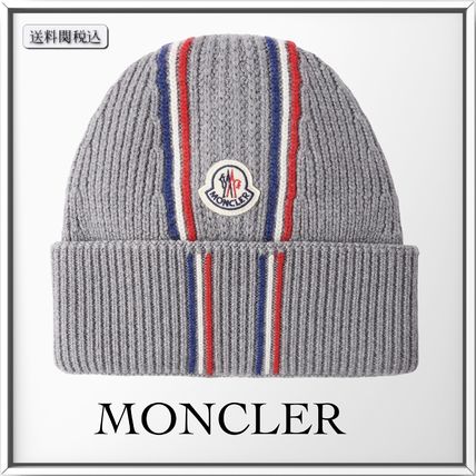 グレー(灰色)系 MONCLER(モンクレール) ニットキャップ・ビーニー