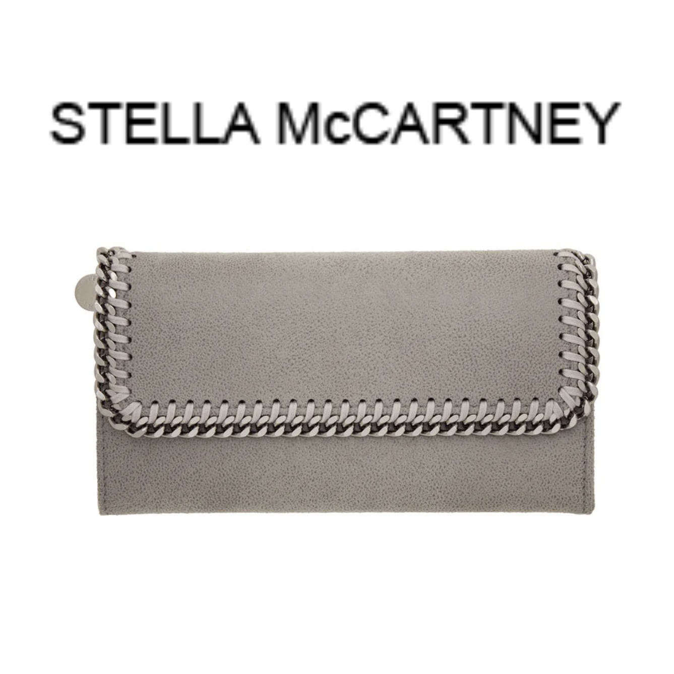 大幅割引セール 【Stella Mccartney】人気!!グレー Falabella 長財布