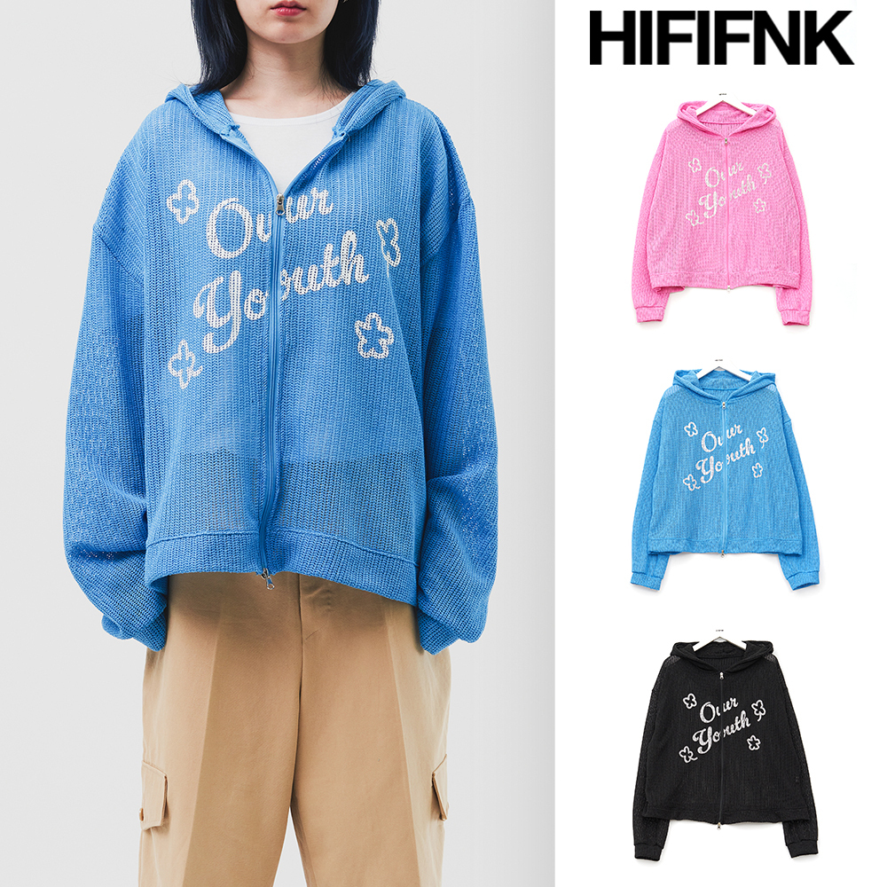 【HI FI FNK】Youth Punching Hooded Zip-Up