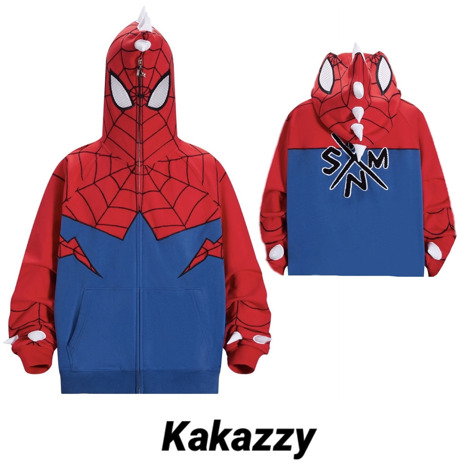 ◆Kakazzy◆フルジップ パーカー レッド Eyes can see 送料込
