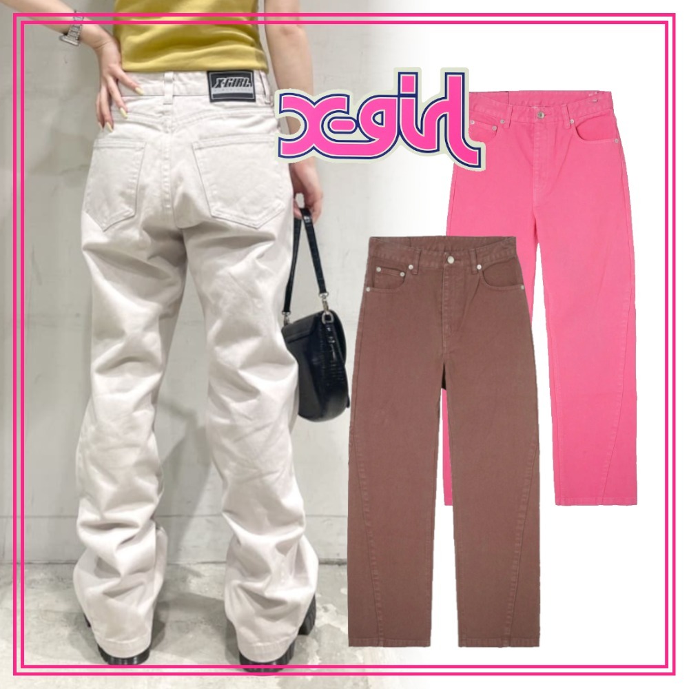 大人気 早い者勝ち X-girl TWILL FLARE PANTS アクセントに◎
