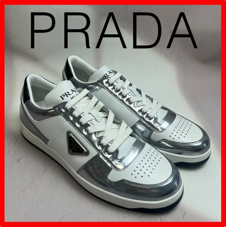 ★【PRADA】★プラダ Downtown leather Sneaker.s★スニーカー★