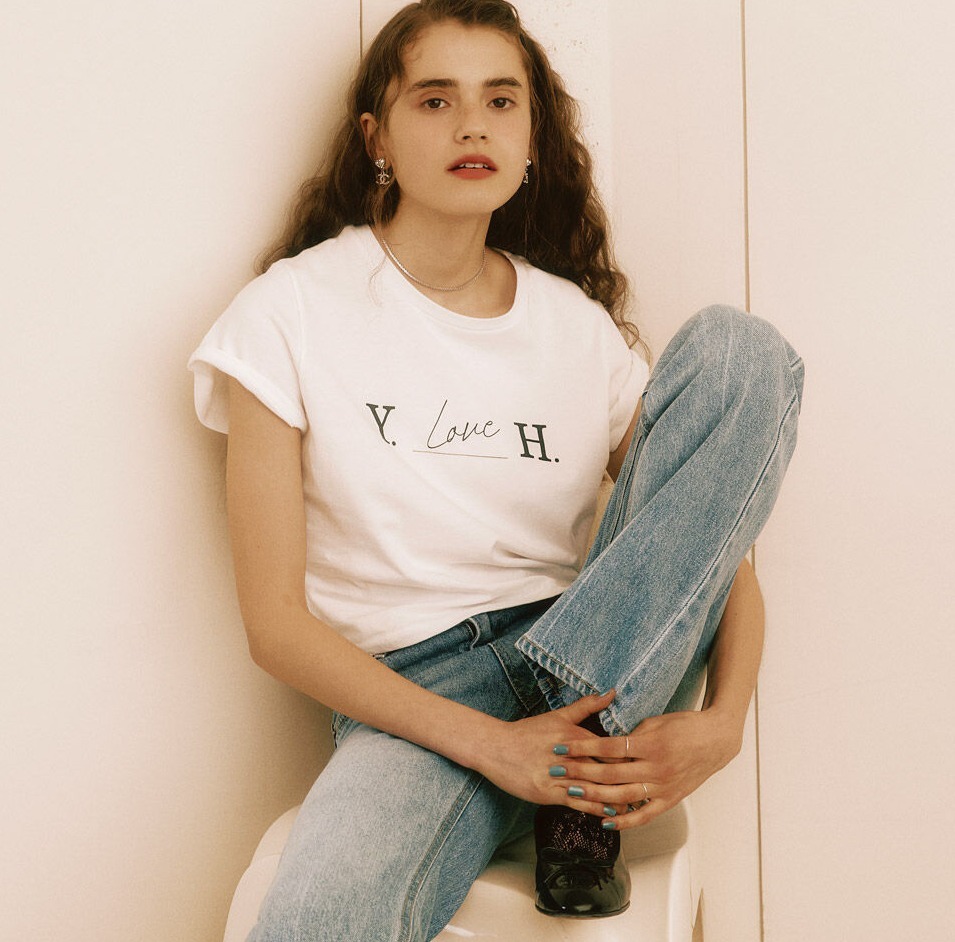 IU着用☆【YOUR NAME HERE】☆Your name LOVE Crop T-shirt.s IU着用☆【YOUR NAME HERE】☆Your name LOVE Crop T-shirt.s