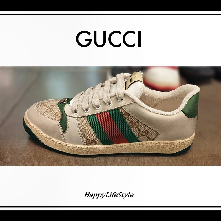 COOL！▼スクリーナー GGキャンバス&レザー スニーカー▼GUCCI