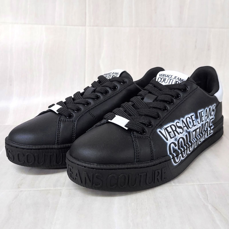 VERSACE JEANS COUTURE スニーカー 71YA3SKD ZP035 899 ブラック