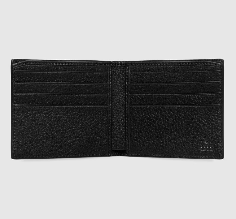 大特価 イラスト GUCCI】グッチ 折りたたみ財布 ブラックレザー GG ジャンボ 財布・ケース・小物入れ