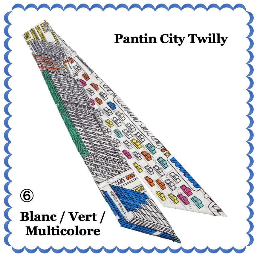 HERMES ツイリー Pantin City Twilly 直営店ラッピング
